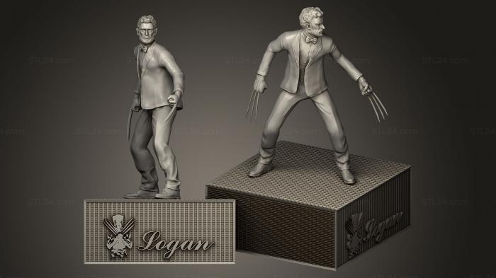 Статуэтки известных личностей (Логан Росомаха, STKC_0074) 3D модель для ЧПУ станка